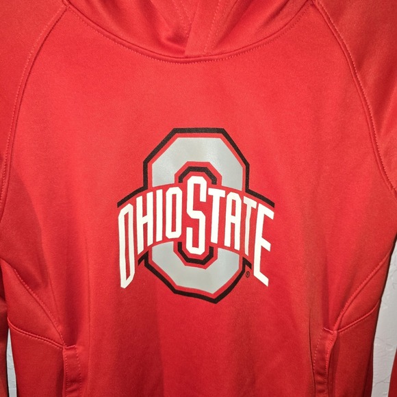 The Ohio State Buckeyes Hoodie Youth M 12–14 Colosseum Red Embroidered - Picture 2 of 6